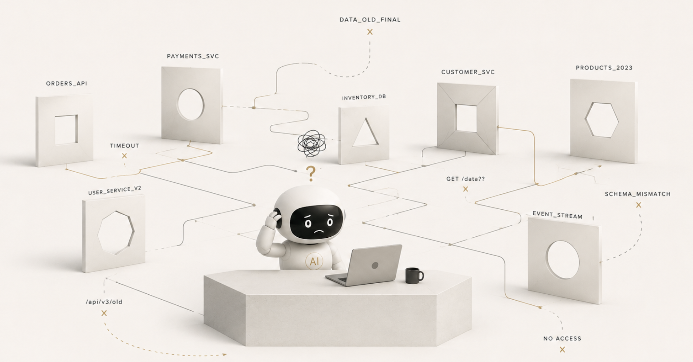 AI cannot act intelligently on top of fragmented systems, unreliable data, and incoherent architecture.